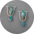 thumbnail image 1 of Pendientes de turquesas Yashi vintage, 1 of 4