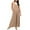 Khaki, variant on Joau Women's Maternity Bib Overalls Cotton Linen One Piece Jumpsuits Sleeveless Casual Loose Comfy Wide Leg Pants Romper Pregnant Clothes with Pockets
