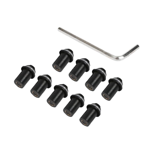 10 Pcs Motocicleta CNC Parabrisas Tornillos Tornillo Tuerca Kit de Tornillos Moto Tuercas de Montaje de Automóviles, con Llave Hexagonal Negro Yotijar tornillo del parabrisas
