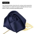 thumbnail image 4 of 12 Pcs Groom Boutonnieres Rose Boutonnieres Pins for Wedding Ceremony Anniversary Formal Dinner Party Navy Blue, 4 of 5