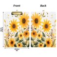 thumbnail image 5 of FORMRS Acrylic Clipboard with Low Profile Clip Standard A4 Letter Size, 12.5" x 9", Beige Sunflowers, 5 of 8