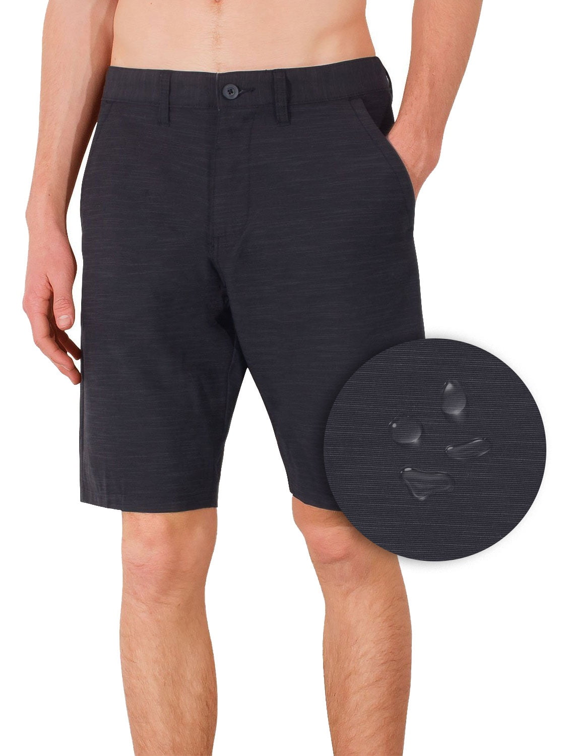 Burnside Hybrid Stretch Shorts For Mens Men Golf Boardshorts Black 32