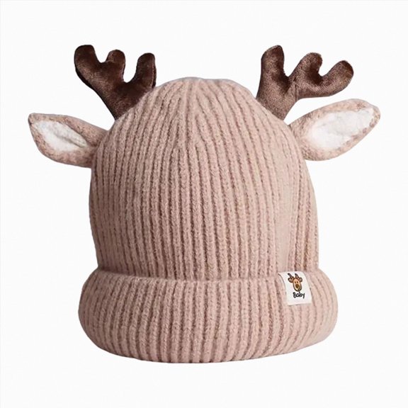 Toddler Boys Girls Beanie Hat Winter Hat Cute Reindeer Crochet Knitted Hat Christmas Hat Warm Cap For Boys Girls
