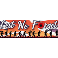 thumbnail image 4 of Decorative Design Lest We Forget Remembrance Banner Red Poppy Military Tribute for Memorial Celebration Armistice Day Veterans Day, 4 of 8