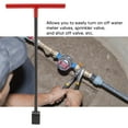 thumbnail image 5 of UrbanEden Water Meter Key,Steel Water Meter Key Wrench Multifunction T Handle Curb Key With 4 Way Utility Tool For Valves Faucets, 5 of 8