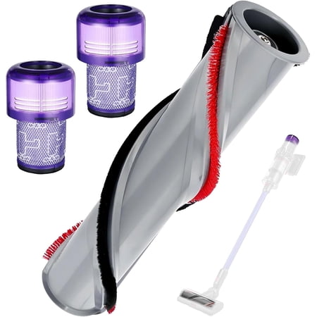 Vacuum Cleaner Roller Brush for Dy*son V11 with 2 HEPA Filter for Dy*son Spare Parts Accessories for Dy*son V11 Built-in Filter, Replacement Part