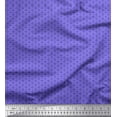 thumbnail image 1 of Soimoi Purple Poly Georgette Fabric Flower Geometric Print Fabric by the Yard 52 Inch Wide, 1 of 3
