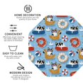 thumbnail image 4 of Fuzoiu Dogs With Pool Floats Print Leather Coasters Set,Drink Coasters Set of 6,for Tabletop Protection, Durable PVC Coasters,Home Décor and Housewarming Gift,Octagon, 4 of 7