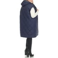 thumbnail image 3 of White Mark Long Hooded Puffer Vest (Women's & Women's Plus), 3 of 5