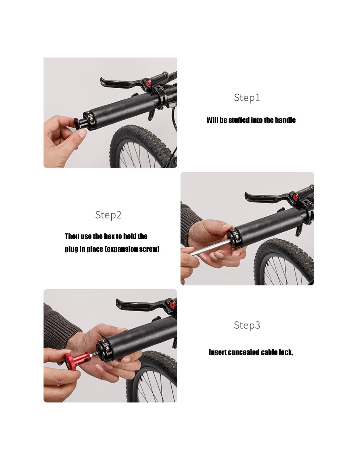 Bicycles Cable Lock For Mountain Bicycles Road Bikes, Lightweight Helmet Security Key Lock Durable Bicycles Cable Lock