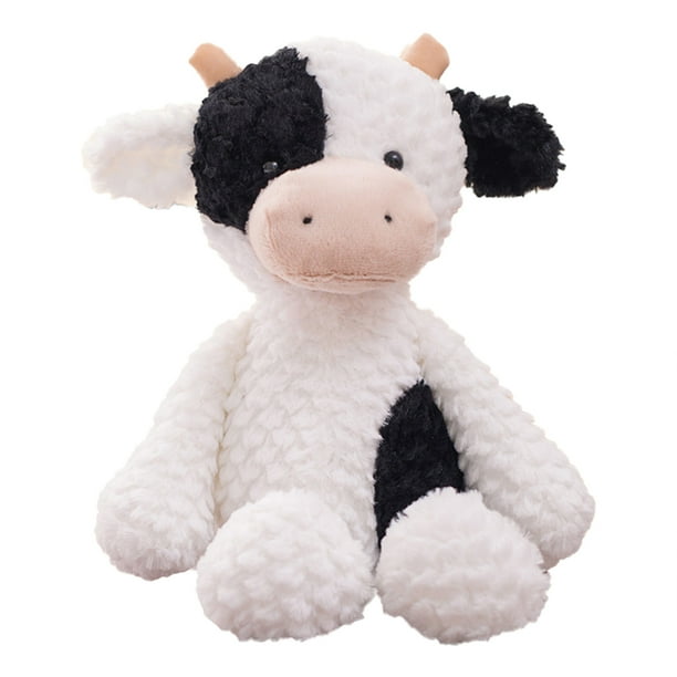 Peluche de animal de peluche, vaca de dibujos animados, peluches suaves para niños