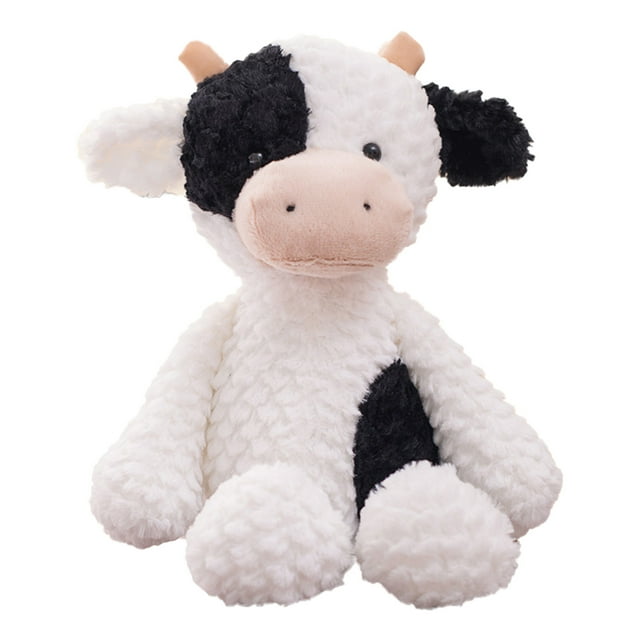Peluche de animal de peluche, vaca de dibujos animados, peluches suaves para niños