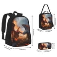 thumbnail image 2 of Fotbe Lava Dragon Set Escolar 3 en 1 para Niños - Mochila Duradera con Lonchera Aislante y Estuche para Lápices - Mochila Escolar para Niños y Niñas, 2 of 7