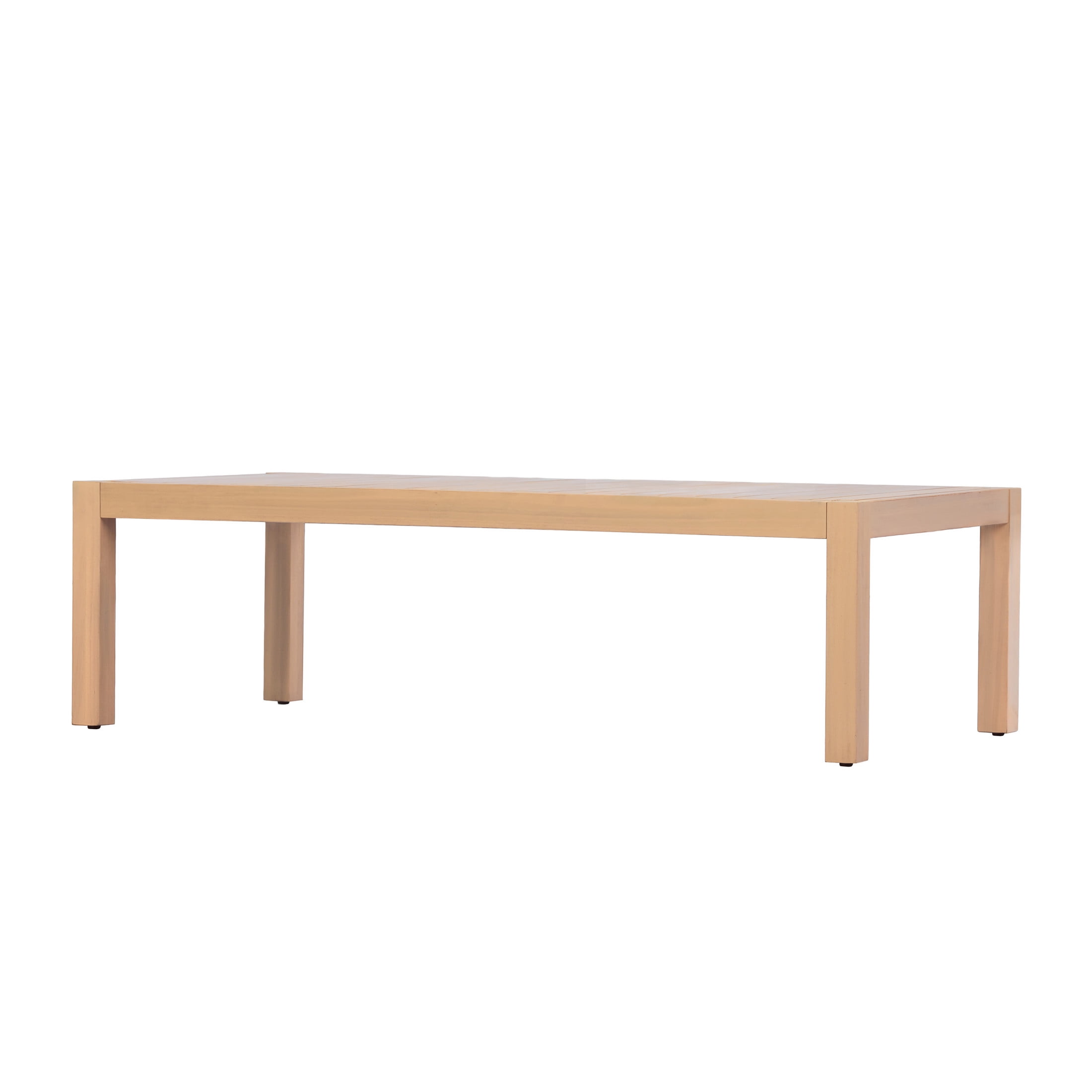 Christopher Knight Home 47.24" Outdoor Patio Solid Wood Rectangular Coffee Table, Light Teak