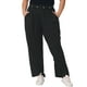 thumbnail image 1 of Pantalones Palazzo de Talla Grande para Mujer GRACE & GRANDEUR, de Cintura Alta, Pierna Ancha y con Bolsillos 4X Negro, 1 of 1