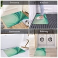 thumbnail image 5 of Blue Green Gradient Rugs Washable Cover Floor Rug Carpets Bathroom Decorations for Kitchen Bedroom Indoor 20x31.5in, 5 of 5