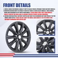 thumbnail image 4 of 4PCS Hubcaps,18 inch Alloy Wheel Wheel Skins for Honda 2023 2024 2025 CR-V EX / EX-L model,Black Matte, 4 of 8
