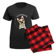 thumbnail image 5 of CafePress - Fawn Frenchie IAAM Women's Dark Pajamas - Women's Short Sleeve Print T-Shirt and Pants Dark Cotton Pajama Set, 5 of 7