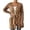 Coffee, variant on SUXIAN Womens Cardigan Long Sleeve Solid Color Casual Loose Fit Wrap Front Open Knit Sweater Lightweight Comfortable Outerwear Long Sweater Cardigan Women