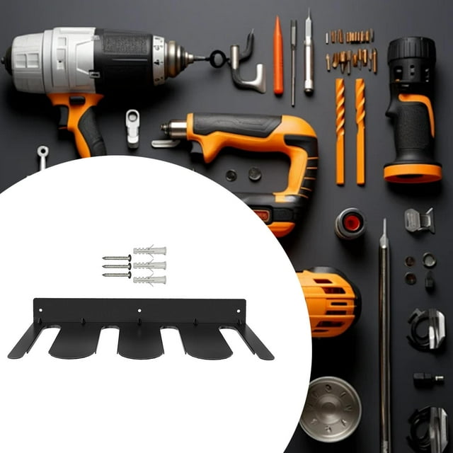 Organizador de Herramientas Eléctricas, Soporte de Almacenamiento para Taladros Eléctricos, Montaje en Pared, Accesorios de Gran Capacidad de Carga, S Estante inferior