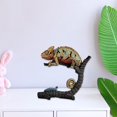 thumbnail image 2 of Lion Lion Figuras de animales Estatua de resina Mini esculturas Decoraciones para el hogar Decoración de jardín, 2 of 5