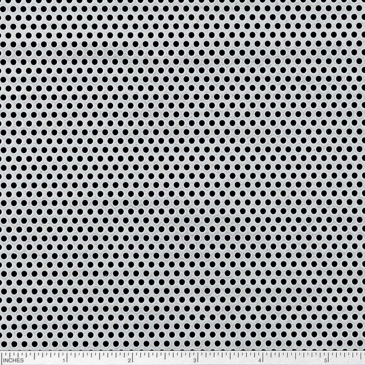 0.6875 Center to Center Mill Staggered 0.5 Holes Finish 304 Stainless Steel Perforated Sheet Annealed 0.12 Thickness Unpolished 12 Width 11 Gauge 12 Length 