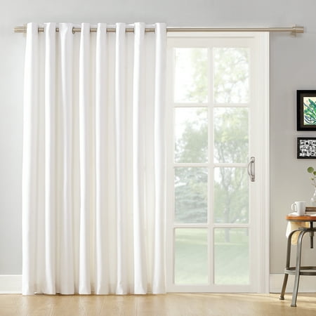 Mainstays Sliding Glass Door Thermal Lined Room Darkening Grommet Curtain (Best Window Treatments For Sliding Doors)