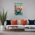 thumbnail image 5 of Venice Retro Travel Poster Vintage Italian City Tourism with Gondolas & Romantic Canals Canvas Poster, 5 of 8
