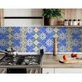 thumbnail image 6 of HomeRoots 400253 7 x 7 in. Bella Mix Mosaic Yellow Removable Peel & Stick Tiles, 6 of 9