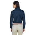 thumbnail image 2 of Harriton M550W Women's Long Sleeve Denim Shirt-Dark Denim-2XL, 2 of 3