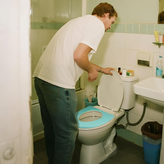 Beaupretty 1Pc Travel Portable Potty Seat Green Folding Toilet Seat Cushion Pad Made of PP Plastic