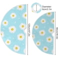 thumbnail image 3 of FMSHPON Summer Chamomile Flower Xmas Christmas Tree Skirt Stand Mat for Holiday Party Decoration Indoor Outdoor 36 inches, 3 of 6