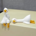 thumbnail image 6 of Dserhfy Mini Resin Goose Figurine Funny Resin Small Goose Computer Decor Collectible Cute 3D Craft Sculpture for Office Desk Car Dashboard Home Decor, 6 of 8
