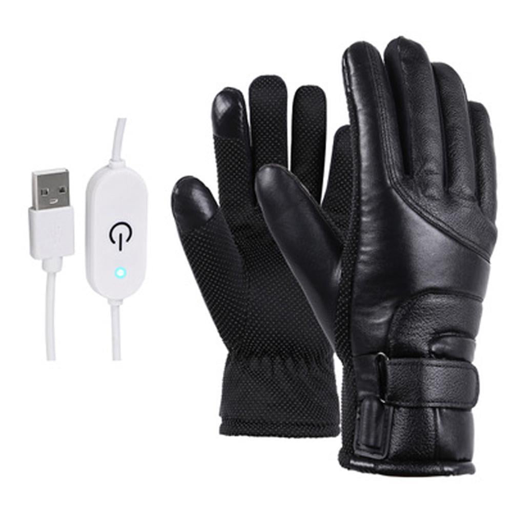 Waterproof Electric Heated Gloves Rechargeable Battery Warm Glove Sport Outdoor 
