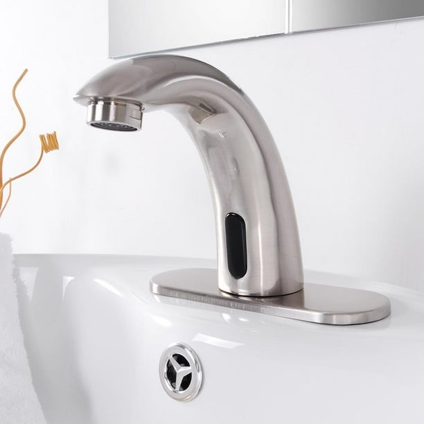 Aquaterior 5" Automatic Sensor Motionactivated Touchless Bathroom Faucet Single Handle Bar