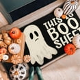 thumbnail image 5 of Halloween Door Mat,Boo Ghost Funny Halloween Saying Outdoor Mats for Front Door,Halloween Indoor Entrance Non-Slip Doormat Entryway Welcome Rubber Mats for Front Porch Decor 30" x 17", 5 of 6