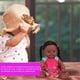 thumbnail image 3 of Exquisite African Black Girl Doll Lifelike Chidren Cute Doll Kid Role Play Toy Gift 30cm(Q12011 Rose Pink Blue Skirt ), 3 of 4