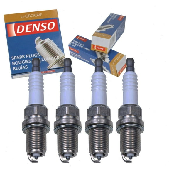 4 pc DENSO Standard U-Groove Spark Plugs compatible with Toyota Prius C 1.5L L4 2015-2016