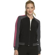 Cherokee Infinity Scrubs Warm Up Jacket for Women Zip Front CK310A, XS, Black