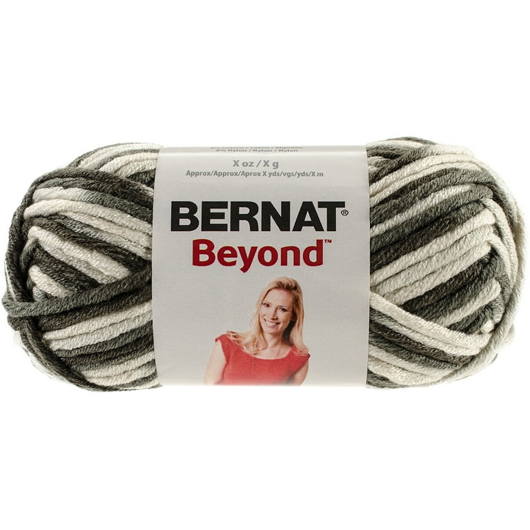 BERNAT BEYOND YARN (120G/4.2OZ), GRAY SCALE VARIEGATE 