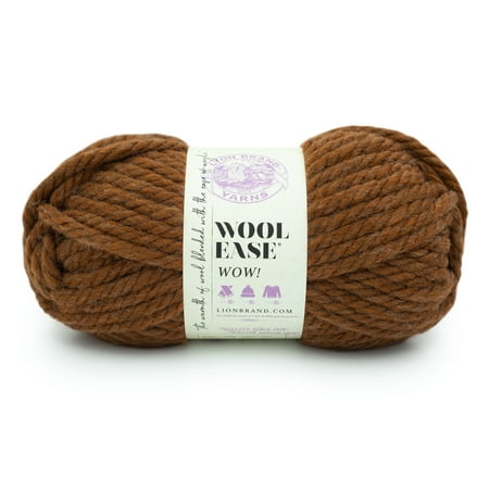 UPC: 0842093138556 | Lion Brand Yarn Wool-Ease WOW Pumpkin Spice Jumbo Acrylic  Wool Orange Yarn 1 Skein