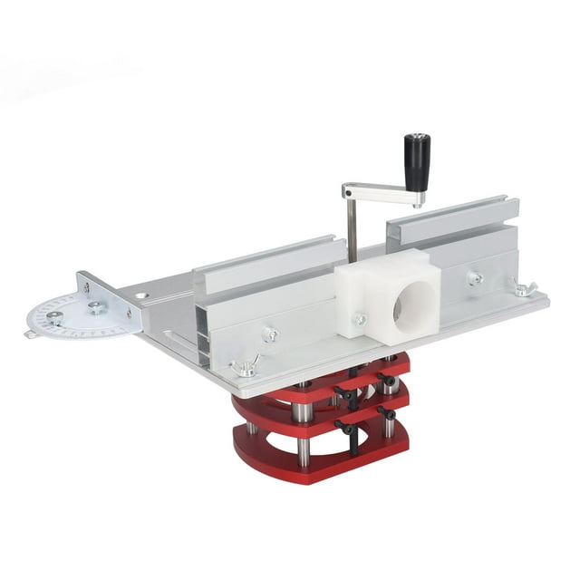 Kit De De Fresado Para Máquina Ranuradora Y Recortadora De Carpintería, Kit De De Fresado Con Elevación Manual, Elevador De Fresado Con Placa Superior, Inserto De Sierra De