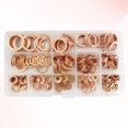 thumbnail image 5 of 300pcs Flat Ring Washer Assortment Copper Plain Washers Kit Sealing Washers 12 Sizes M5-M20, 5 of 6