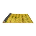 thumbnail image 2 of Ahgly Company Indoor Round Abstract Yellow Modern Area Rugs, 8' Round, 2 of 4