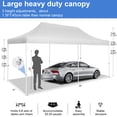 thumbnail image 5 of HOTEEL 10x20 Heavy Duty Canopy Tent, Pop up Canopies with Netting Screened ,Waterproof Ez up Canopy with Sidewalls, Outdoor Instant Party Tent for Backyard,White, 5 of 11