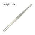 thumbnail image 3 of BE-TOOL Food Tweezers Stainless Steel Long Tweezers Tongs Kitchen Cooking Tweezers for BBQ Baking Buffets Silver Straight Head, 3 of 8