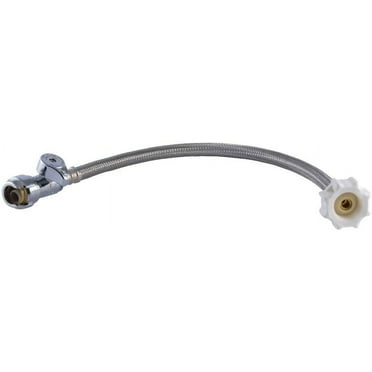 SharkBite 24686 1/2 in. Straight Stop x 7/8 in. Ballcock Click Seal Toilet Connector x 16 in. Plumbing Equipment, Metal