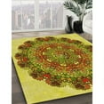 thumbnail image 2 of Ahgly Company Indoor Square Patterned Saddle Brown Area Rugs, 6' Square, 2 of 6