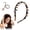 Amber 1pcs, variant on Silicone U Shape Tooth Comb Headband for Women, Zig Zag High Cranium Design, Non Slip Reversible Hair Band with Teeth, Spring Headbands for Women