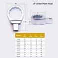 thumbnail image 2 of HUGFEGWE Box End Interchangeable Torque Wrench Head, Chrome Vanadium Steel Replaceable Spanner Head Compatible with 14mm x 18mm Drive Cavity Wrenches (24mm) U2536-16017, 2 of 4